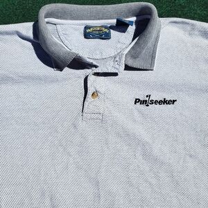 VTG Pin Hi Arrow Pinseeker Golf Polo 100% Cotton Mens XL Chest 46-48in